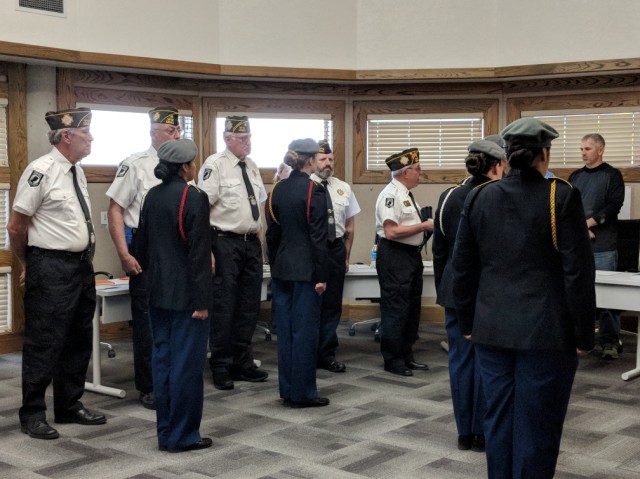 POW/MIA Flag Presentation to JROTC Drill Team